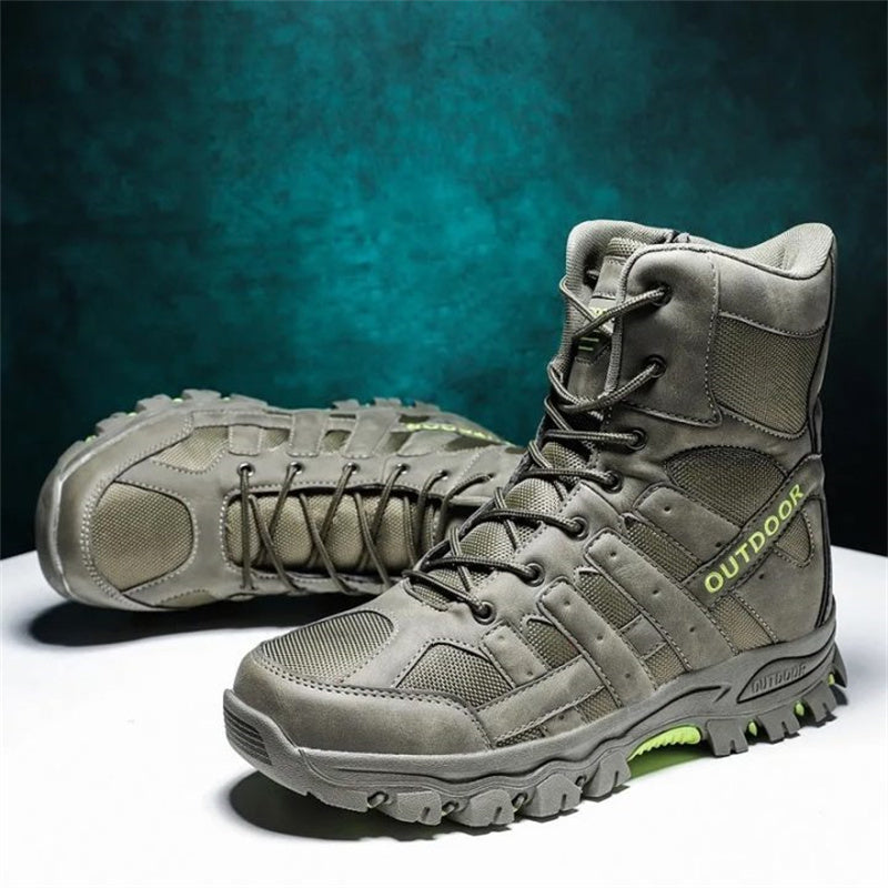 (imited Time Discount 49% off) Men's Lightweight  Breathable Durable Anti-slip Hiking Boots Combat Army Boots Work Boots
