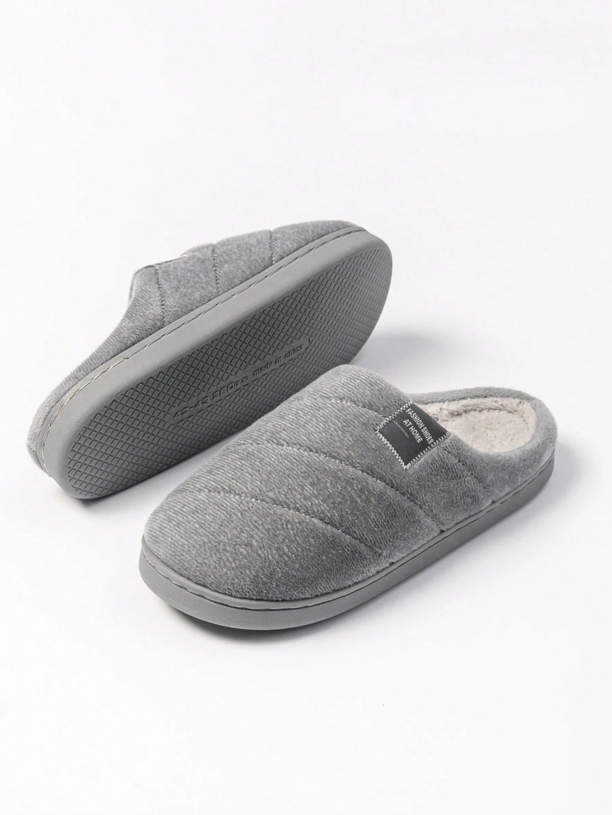 Warm And Comfortable Plush Slippers, Non-Slip Indoor Shoes