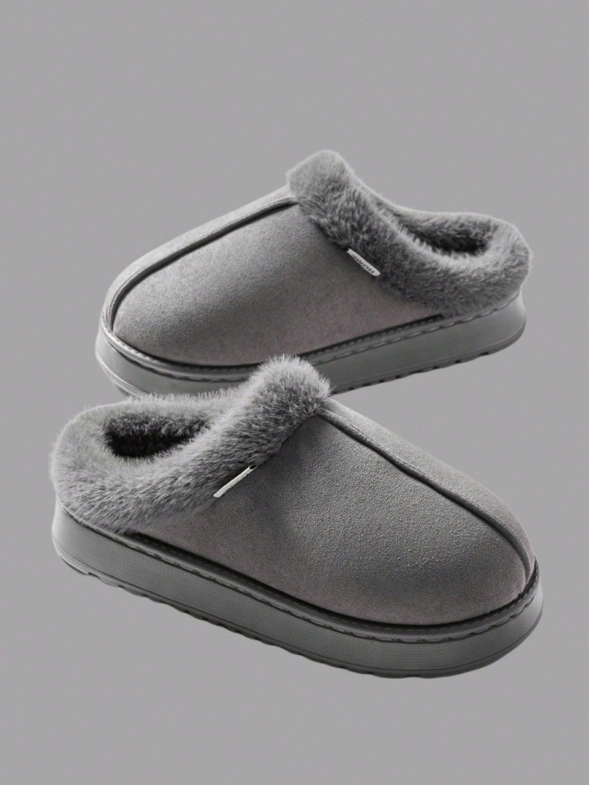 Fashionable & Cozy Men's Coffee Fuzzy Slippers