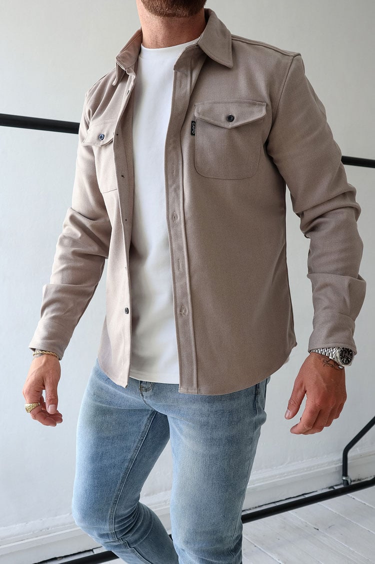 Men's Button Down Shirt Jacket (Buy 2 Free Shipping)