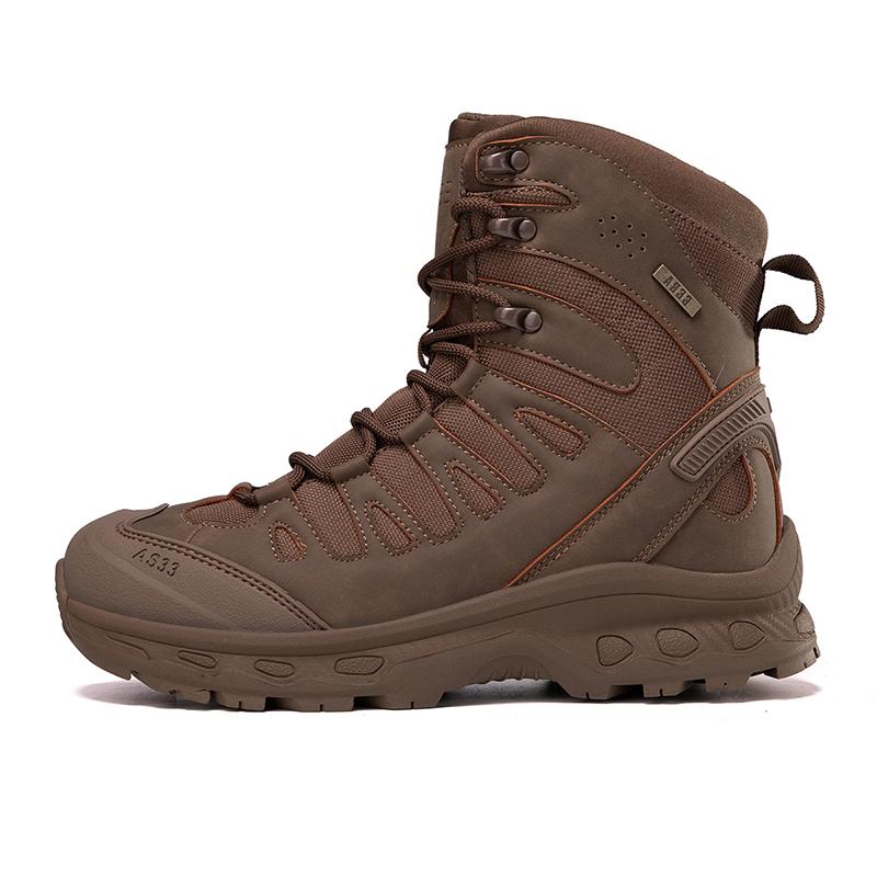 Men's Anti-Sprain Military Tactical Work Boots Waterproof Non-Slip Anti-Puncture Hiking Boots