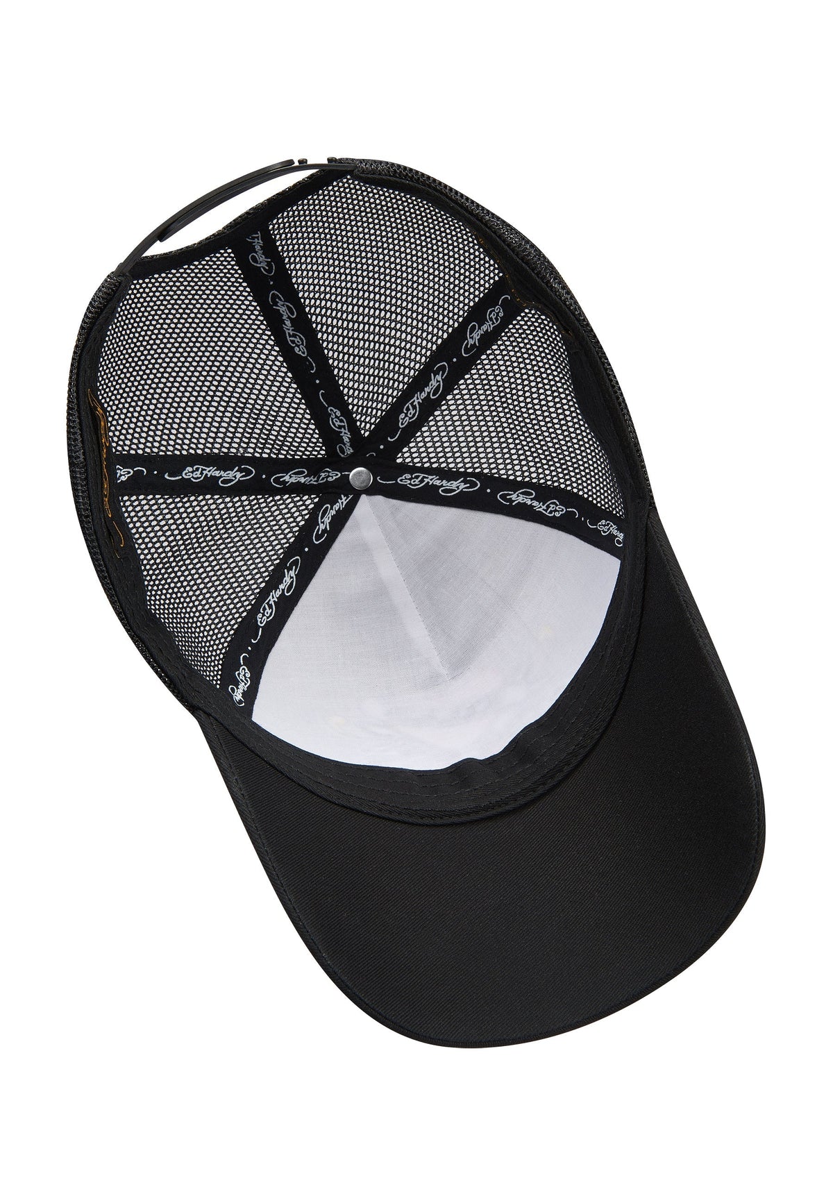 Unisex Love-Slowly Twill Front Mesh Trucker Cap - Black