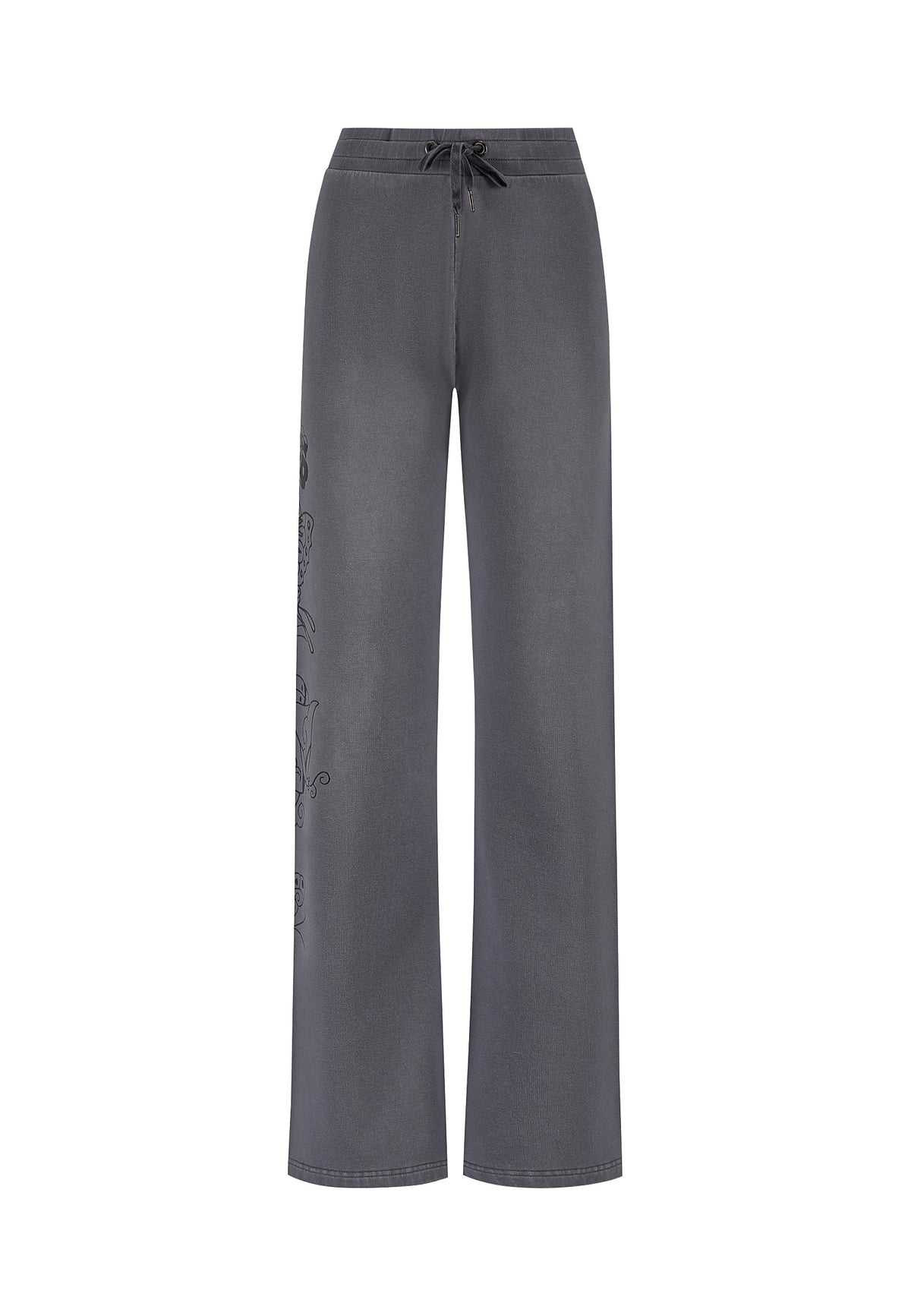 Womens Love Is Mystery Flared Jogger - Charcoal