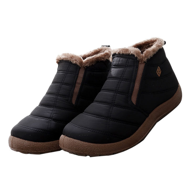(Limited Time Discount 50% off)Men's Winter Warm Wide Head Arch Support Orthopedic Boots Lightweight Waterproof Non-slip Slip-On Boots