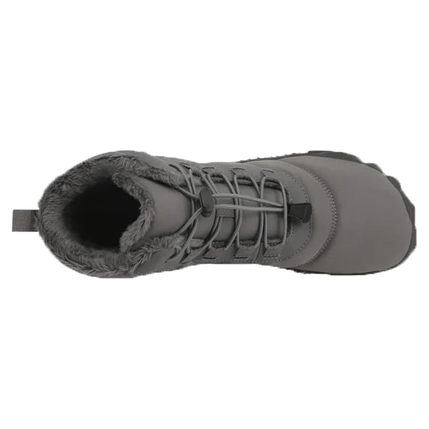 Men's Warm Fleece Barefoot Boots Wide Toe Orthopedic Support Snow Boots Waterproof Non-Slip Winter Boots