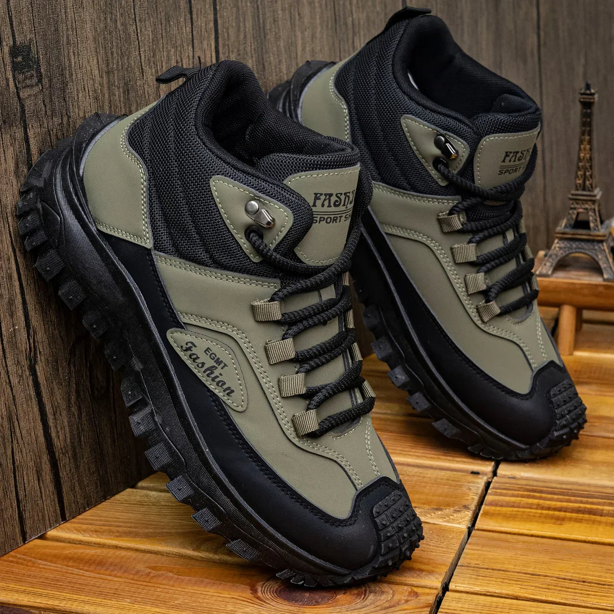 (⏰Limited Time Sale 70% OFF) Men’s Work Hiking Boots – Waterproof, Non-Slip, Puncture and Smash Resistant, Wide Toe, Arch Support – Ideal for Daily Wear and Outdoor Adventures
